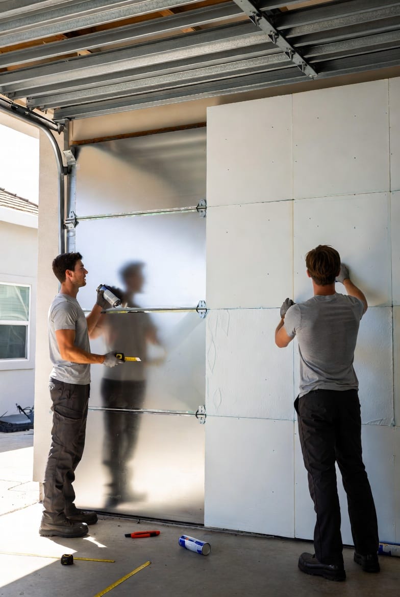 The Garage Door Insulation Kit: Adding R-Value to an Uninsulated Door