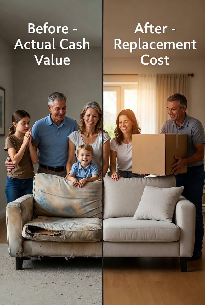 The Personal Property Replacement Cost vs. Actual Cash Value