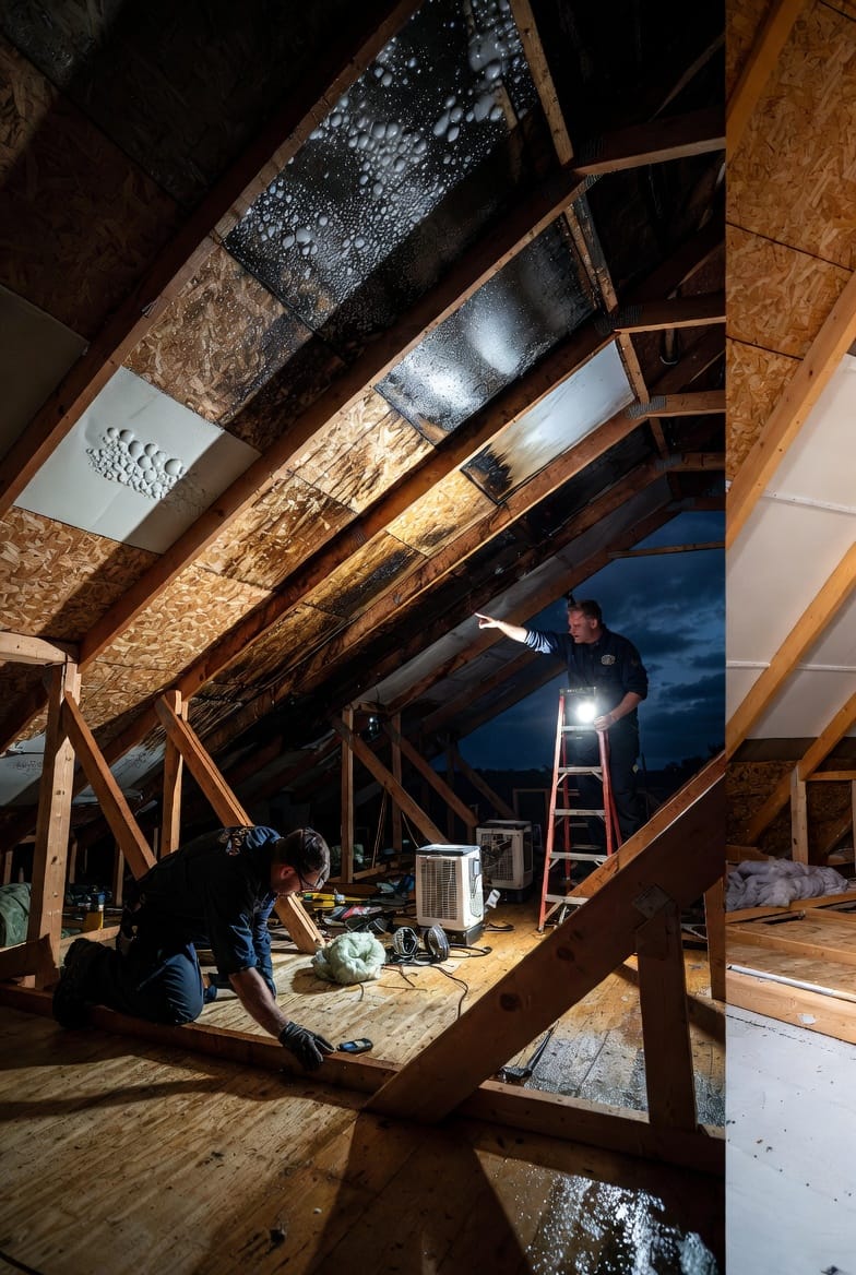 The Attic Condensation Problem: Identifying and Fixing Moisture from Above