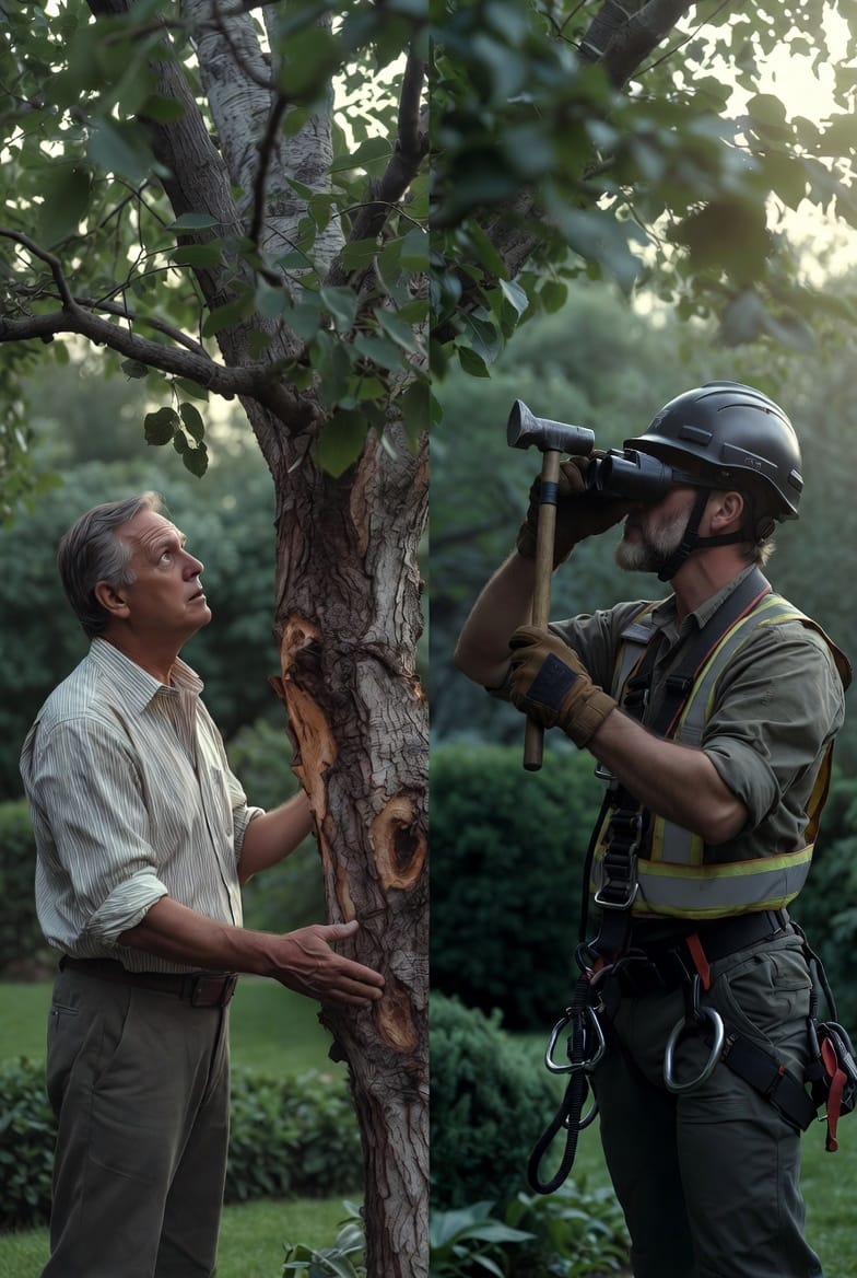 The Tree Hazard Assessment: When to Call an Arborist vs. Monitor Yourself