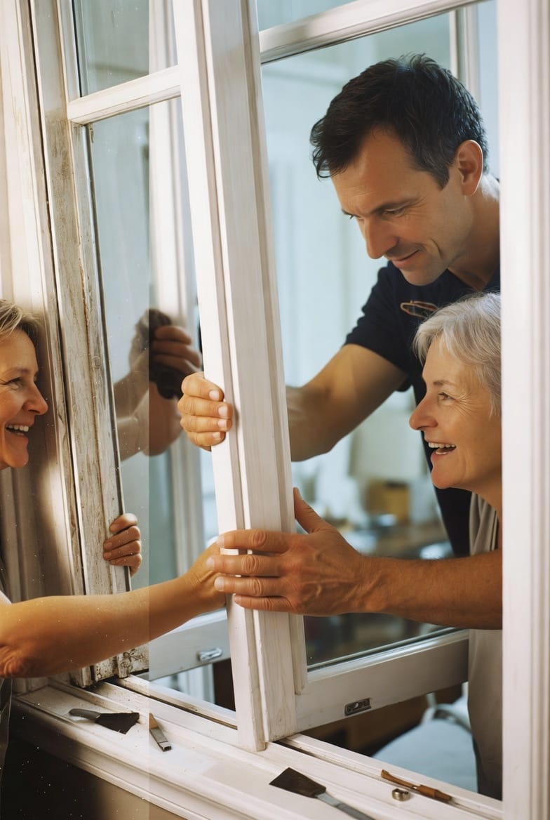 The Window Operating Force: Smooth Operation vs. Hard-to-Open Windows.