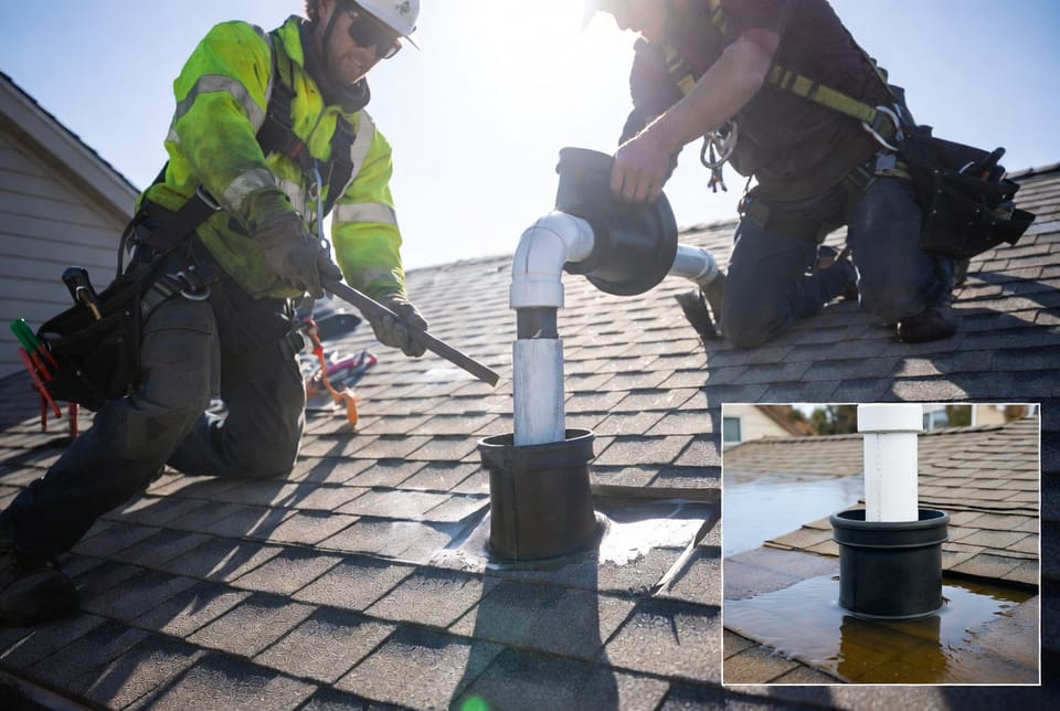 The Roof Pipe Boot Replacement: Stopping Leaks Around Vent Pipes