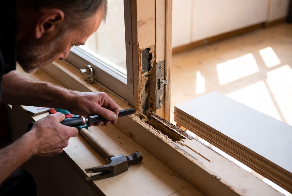 The Window Jamb Replacement: Fixing Rotted Wood Without Replacing the Whole Window