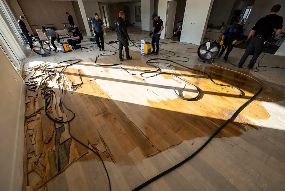 The Engineered Wood Floor Flood: When Professionals Can Save vs. Replace