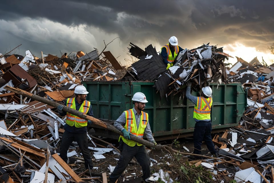 The Storm Debris Dumpster: Rapid Response After High Winds and Tornadoes