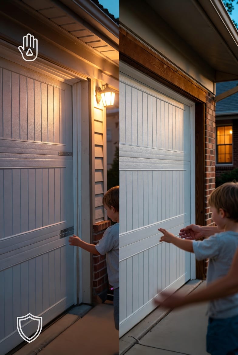 The Garage Door Finger Pinch Protection: Safety for Children