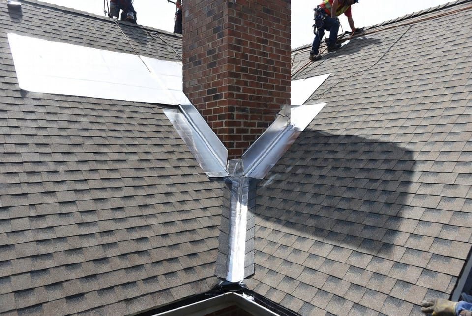 The Roof Cricket Flashing: Building a Saddle Behind Chimneys