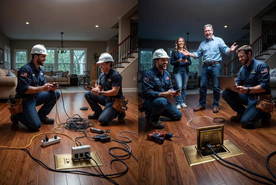 The Floor Outlet: Convenient Power for Open Floor Plans