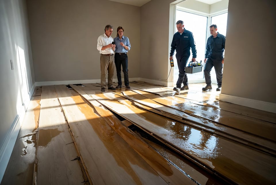 The Laminate Floor Flood: Why Swelling Means Replacement