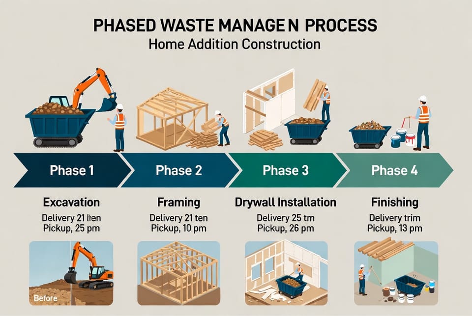 The Home Addition Dumpster: Phased Waste Management for Construction