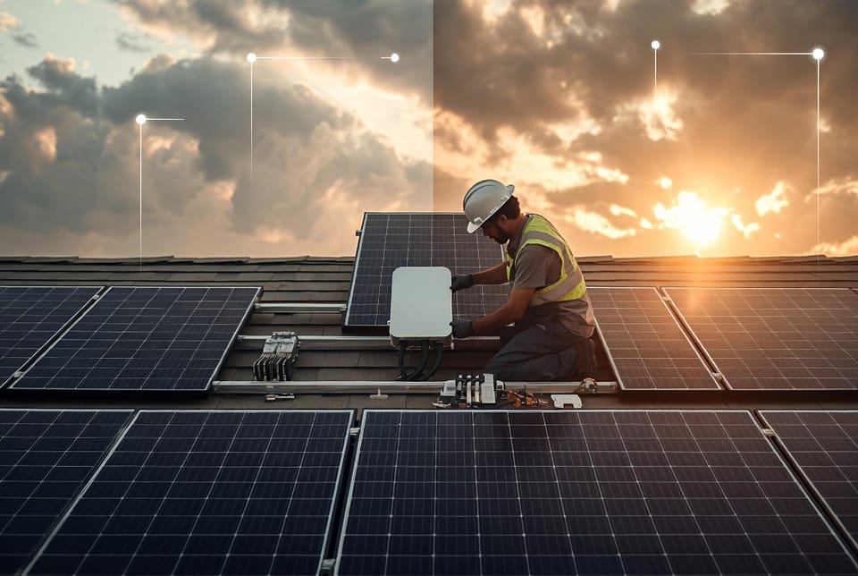 The Solar Panel Microinverter vs. String Inverter: Shade Tolerance and Monitoring