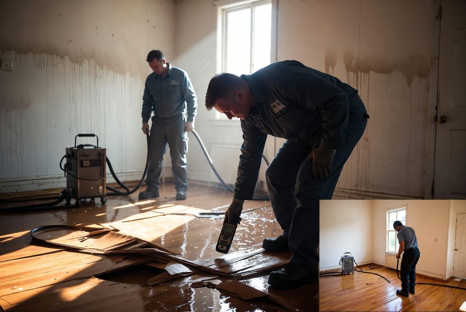 The Buckled Hardwood Floor After Flood: Drying vs. Replacement