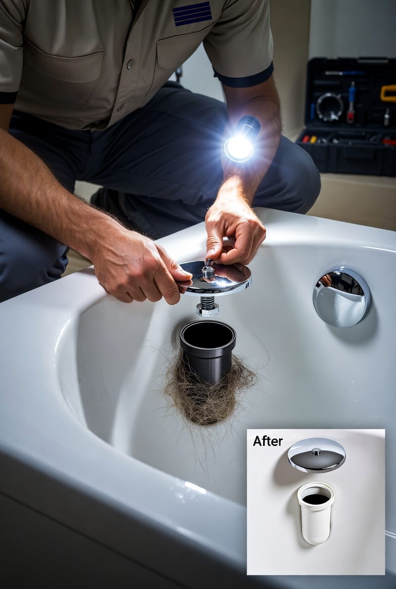 The Tub Overflow Drain: Clog Prevention and Repair