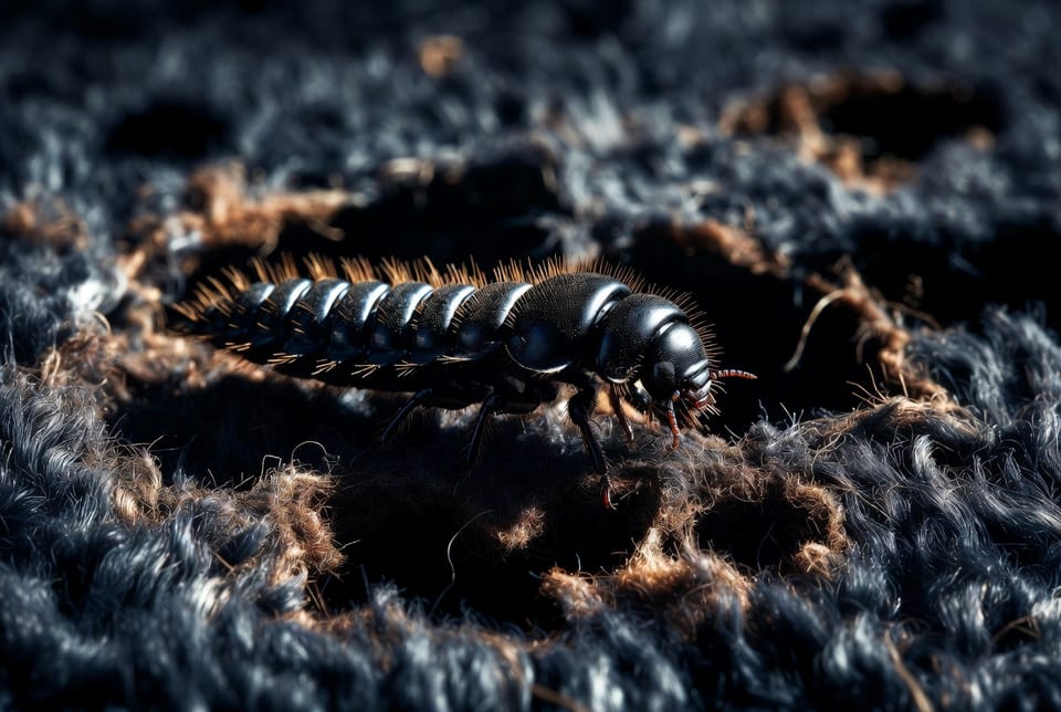 The Black Carpet Beetle: Destructive Larvae of a Common Beetle