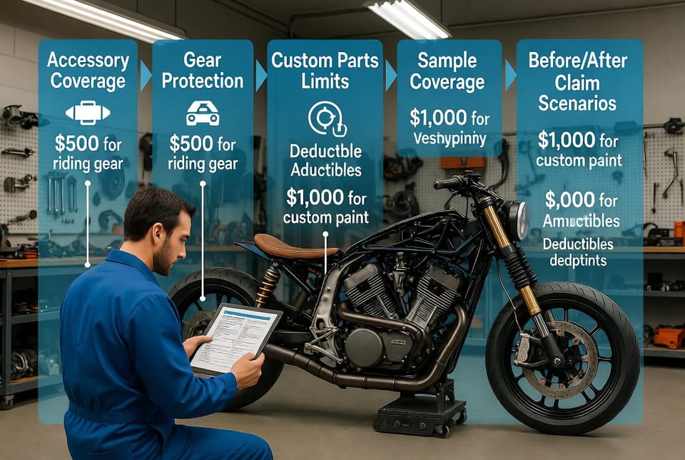 The Motorcycle Insurance Endorsements: Custom Parts, Accessories, and Gear Coverage