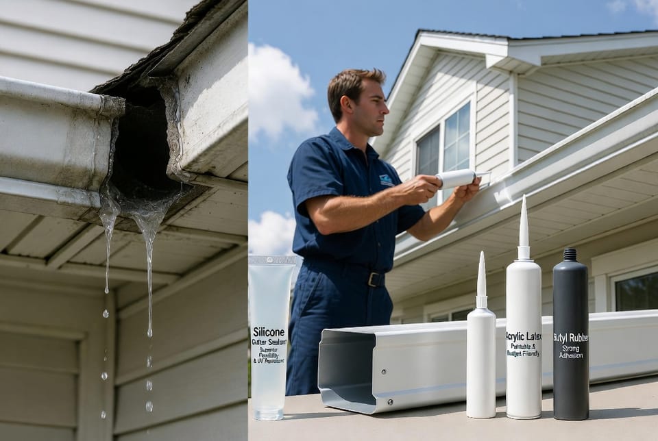 The Gutter Sealant Types: Silicone vs. Acrylic vs. Butyl