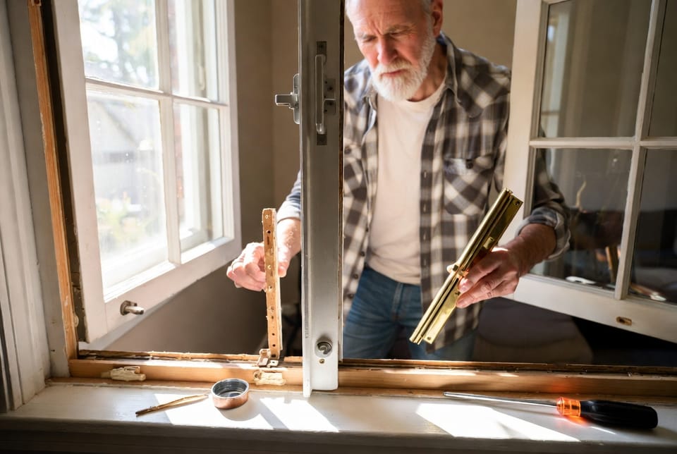 The Window Sash Lift: Replacing the Handle That Helps Raise the Window