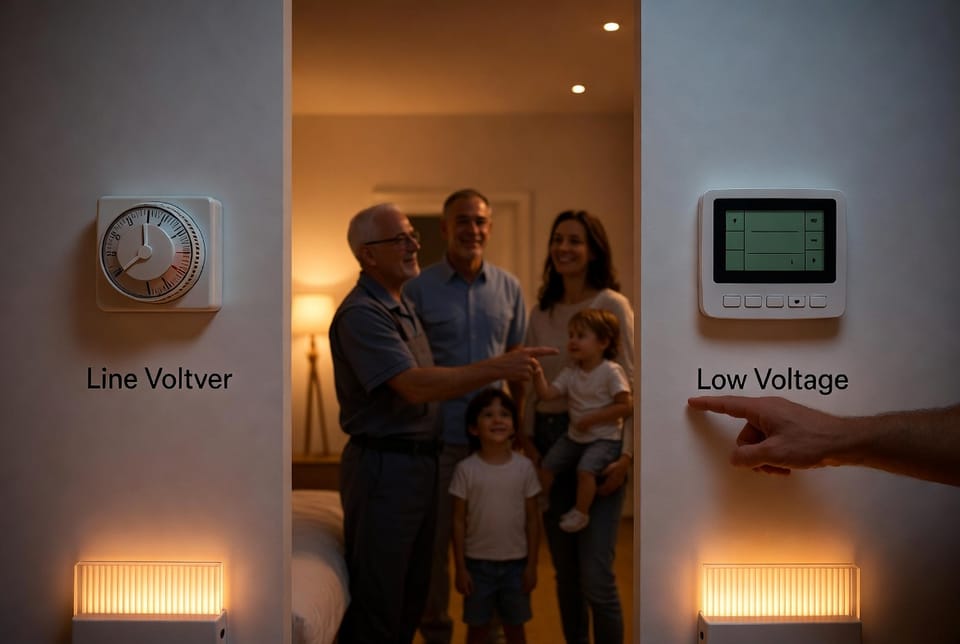 The Electric Baseboard Heater Thermostat: Line-Voltage vs. Low-Voltage Options