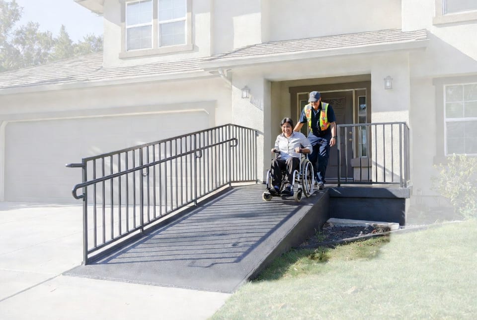 The Concrete Ramp for Wheelchairs: ADA Slope and Landing Requirements