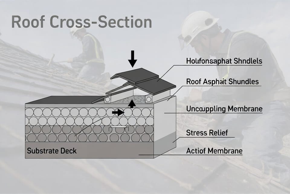 The Roof Uncoupling Membrane: Protecting Shingles from Movement