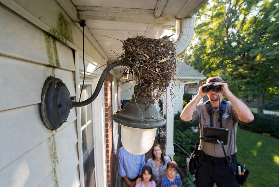The Robin Nesting: Managing Bird Nests in Unsafe Locations