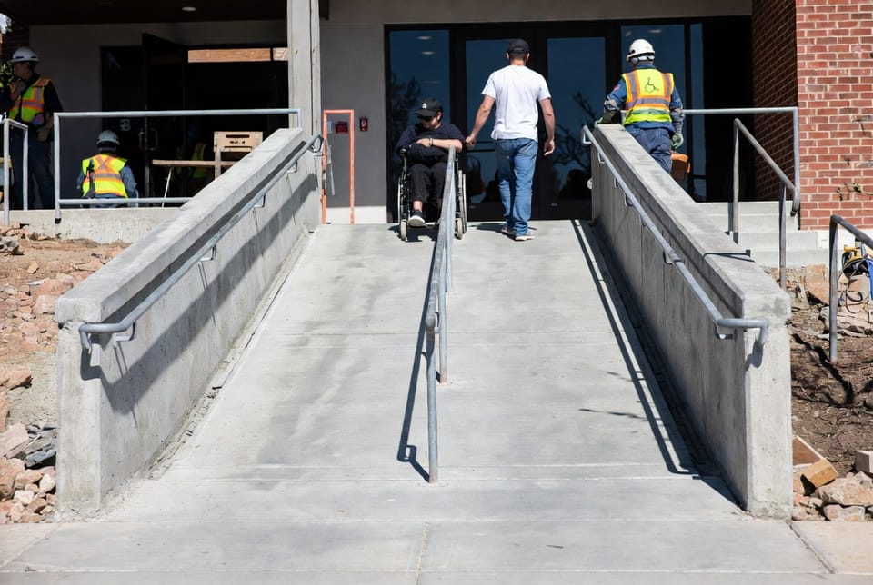 The Concrete Ramp for Wheelchairs: ADA Slope and Landing Requirements