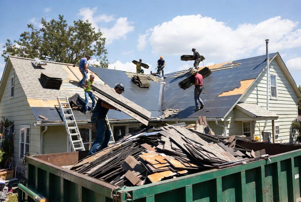 The Roof Replacement Dumpster: Weight Limits and Shingle Disposal