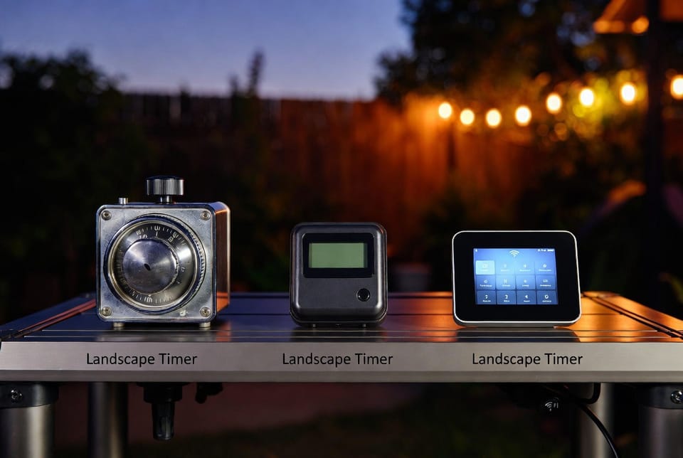 The Landscape Lighting Timer: Mechanical vs. Digital vs. Smart Controls