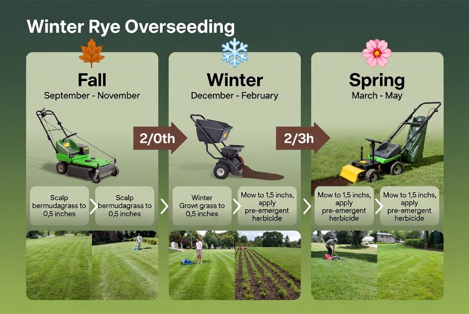 The Winter Rye Overseeding: Green Grass Through Winter