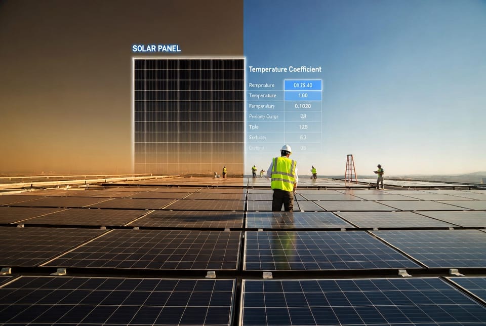 The Solar Panel Temperature Coefficient: Why Heat Reduces Output