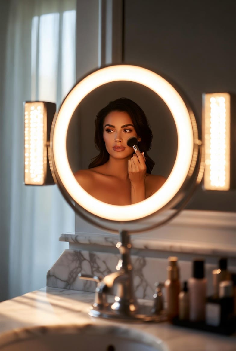 The Bathroom Makeup Mirror: Lighting and Positioning for Flawless Application
