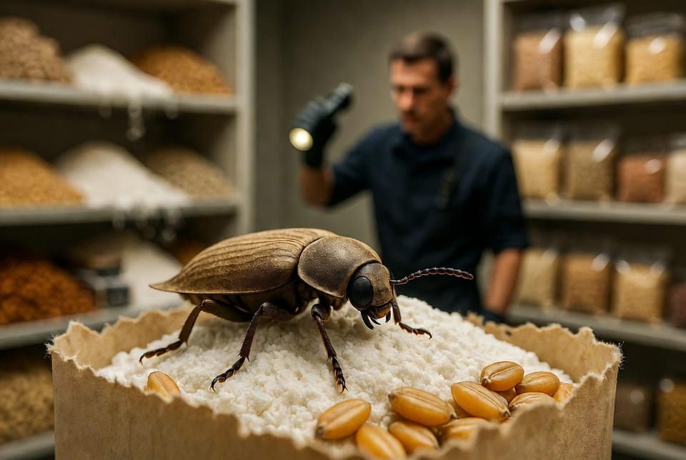 The Merchant Grain Beetle: Common Pest of Stored Grains