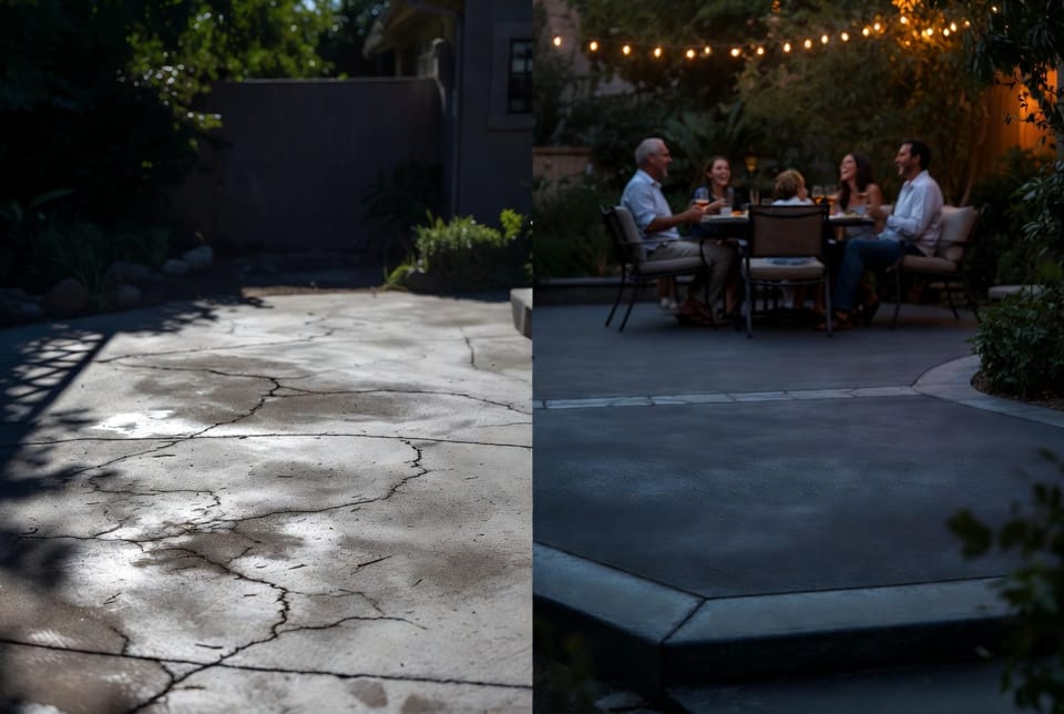 The Concrete Patio Resurfacing: Renewing Old Surfaces