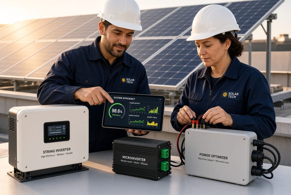 The Solar Panel Inverter Types: String vs. Micro vs. Power Optimizer