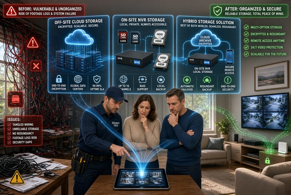 The Security System Camera Storage: Cloud vs. Local vs. Hybrid