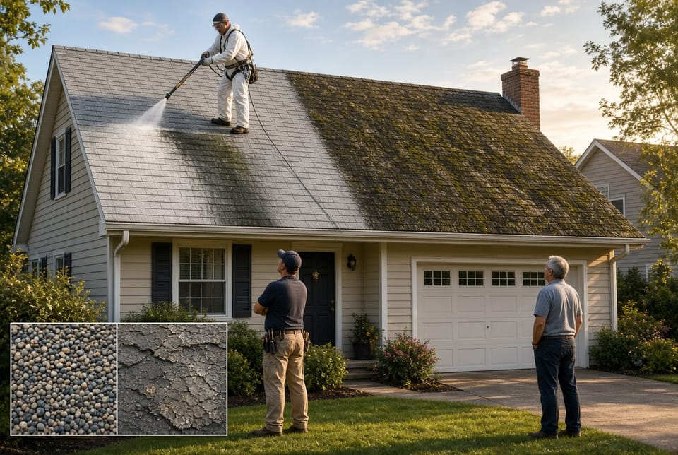 The Roof Shingle Staining: Removing Mold, Algae, and Lichen