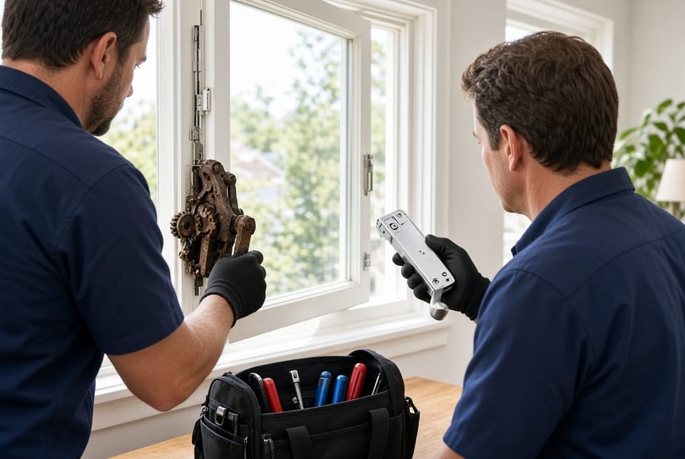 The Window Crank Operator: Replacing a Worn Gear