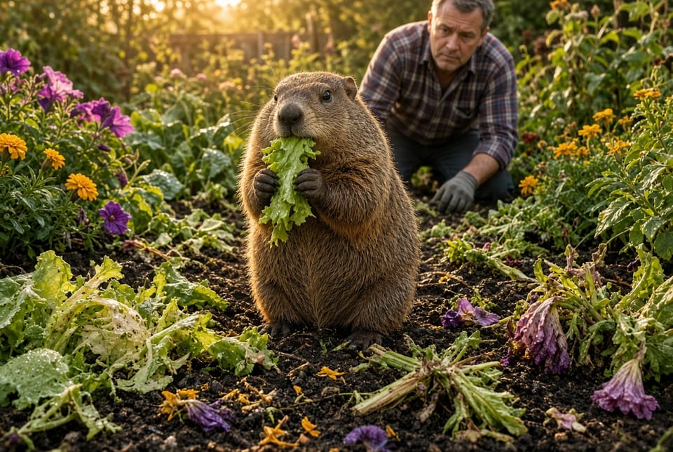 The Groundhog Garden Damage: Protecting Vegetables and Flowers