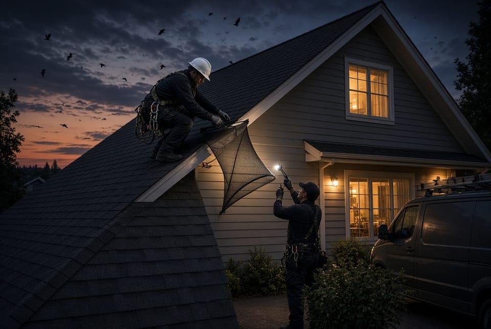 The Bat Exclusion: One-Way Doors for Attic Eviction