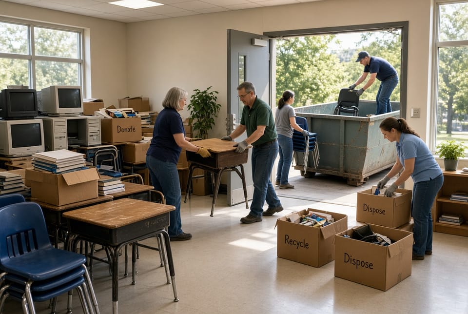 The School Classroom Cleanout: Disposing of Old Furniture and Supplies