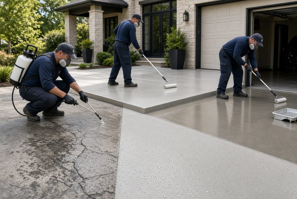 The Concrete Sealant Types: Penetrating vs. Acrylic vs. Epoxy