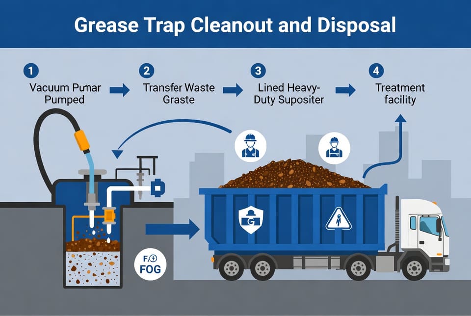 The Restaurant Grease Trap Cleanout: Proper Disposal