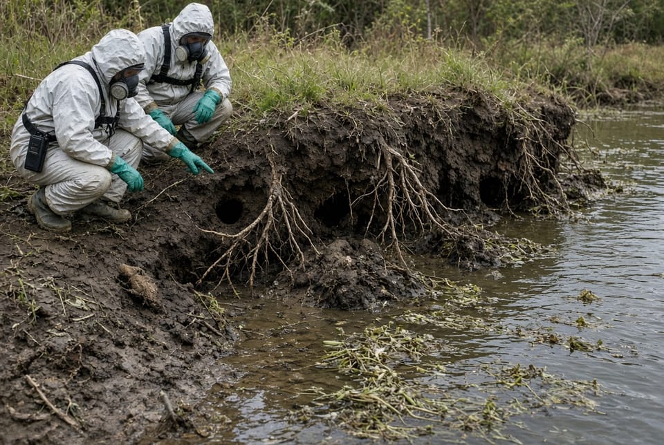 The Muskrat Burrow: Bank Erosion and Pond Damage