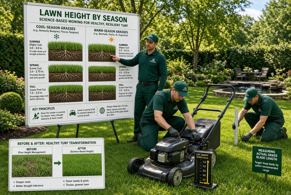 The Lawn Mowing Height: Seasonal Adjustments for Grass Types