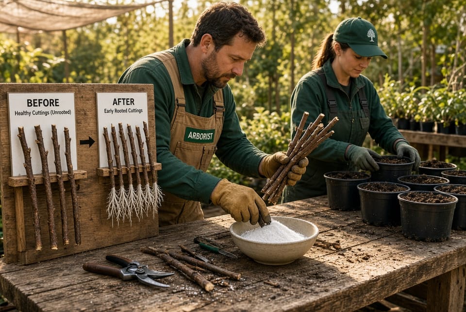 The Tree Propagation: Growing New Trees from Cuttings