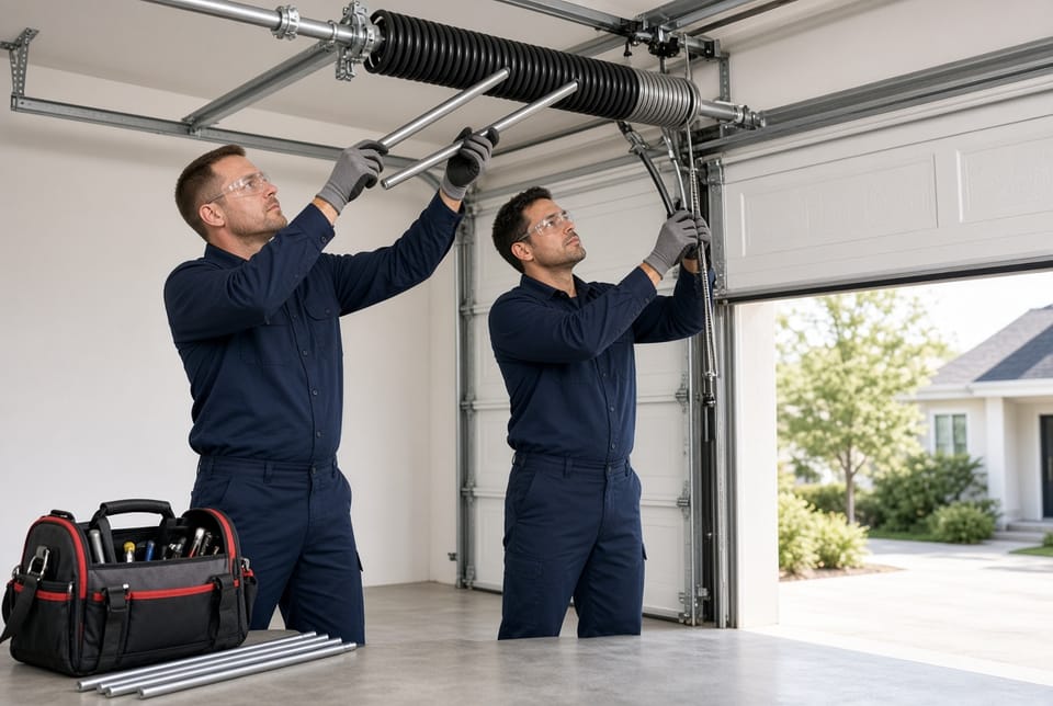 The Garage Door Spring Torsion: Adding Turns for Proper Tension