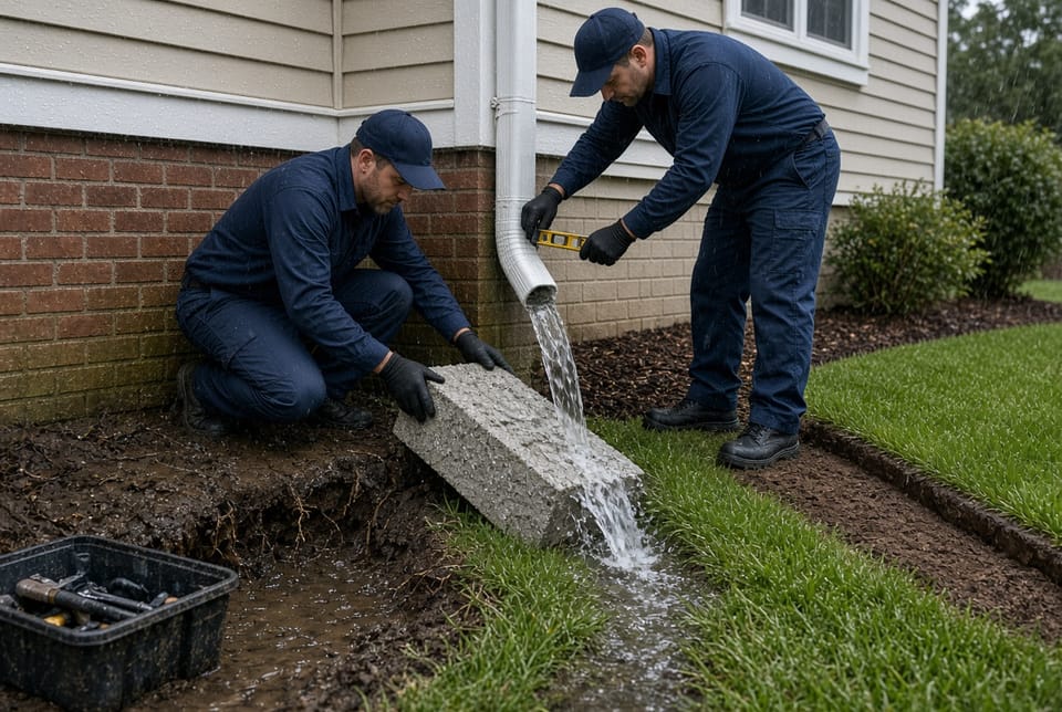 The Gutter Splash Block: Protecting Your Foundation