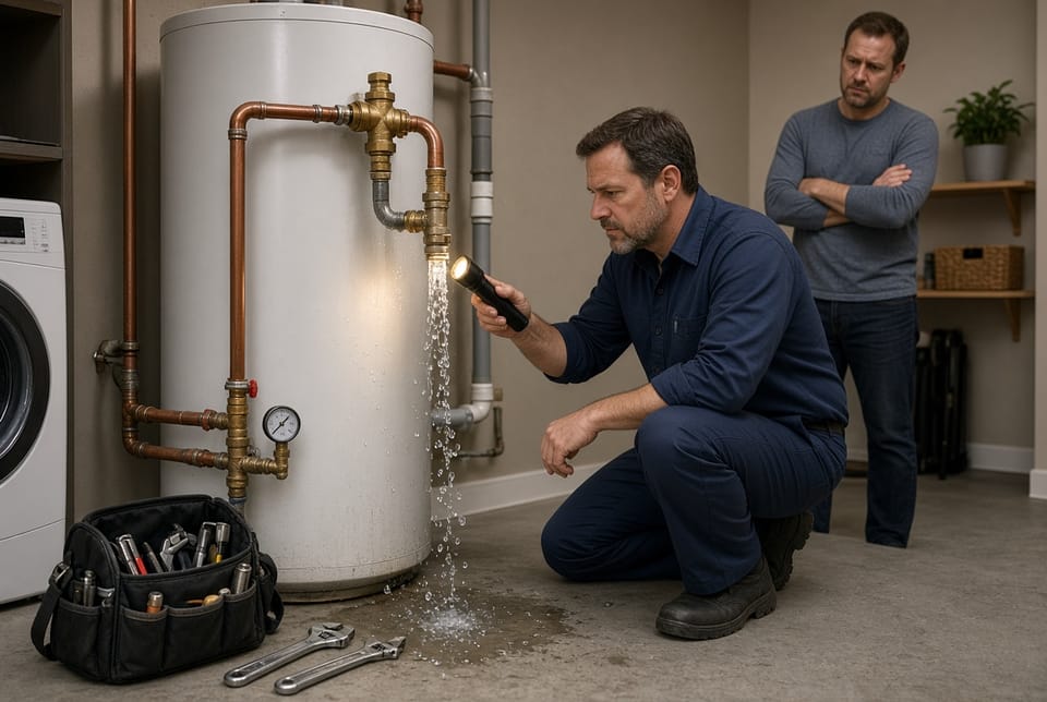 The Water Heater Overflow Pipe: Why It's Leaking and How to Fix