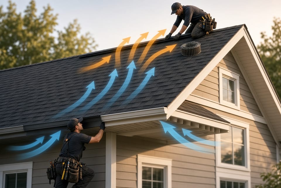 The Roof Ventilation: Why Balanced Intake and Exhaust Matters