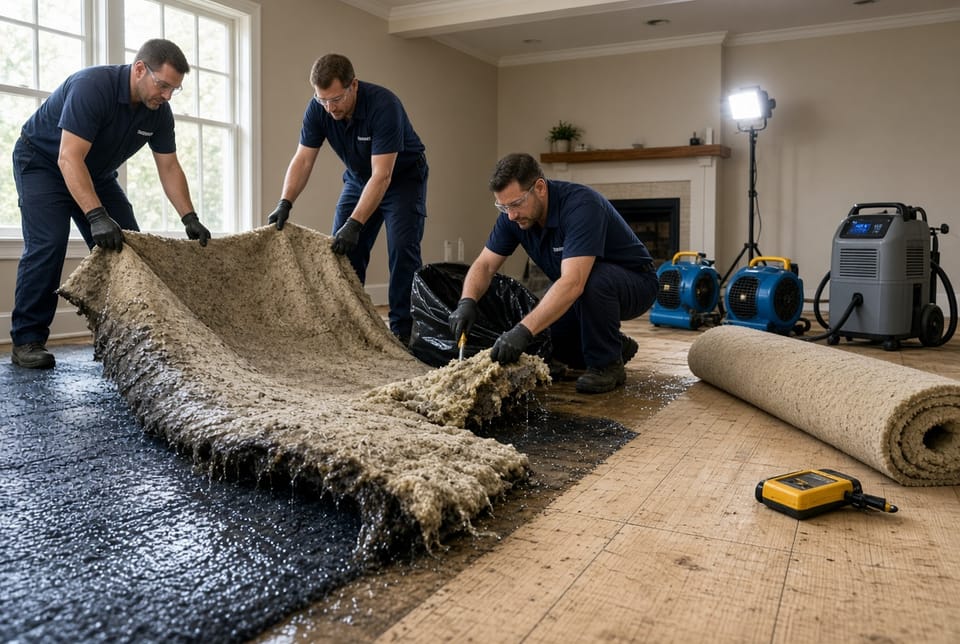 The Flooded Carpet Padding: Why It Must Be Replaced